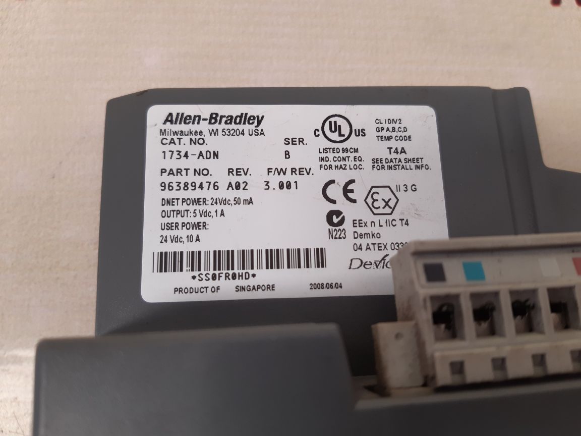 Allen-bradley 1734-adn ser.b point i/o adapter with 1734-rtb ser.a - Image 5