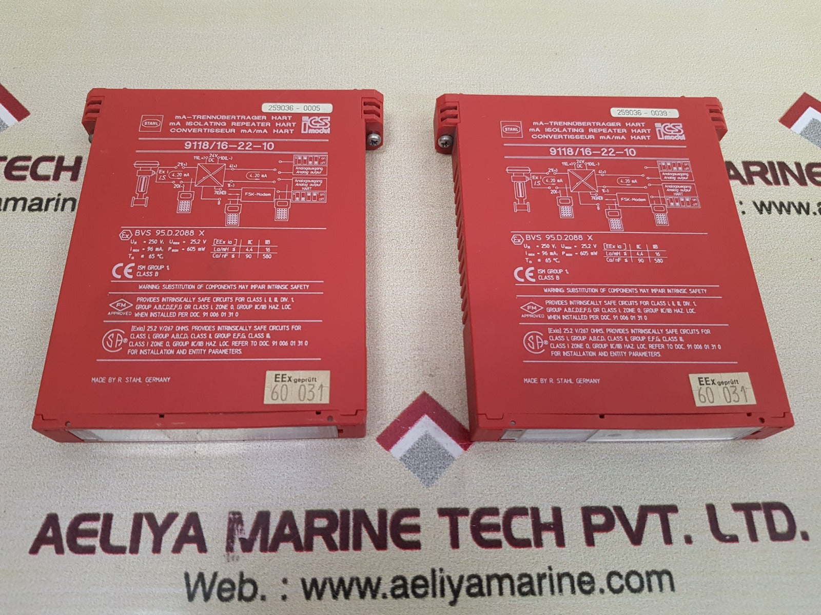 stahl 9118/16-22-10 ma isolating repeater hart - Image 2