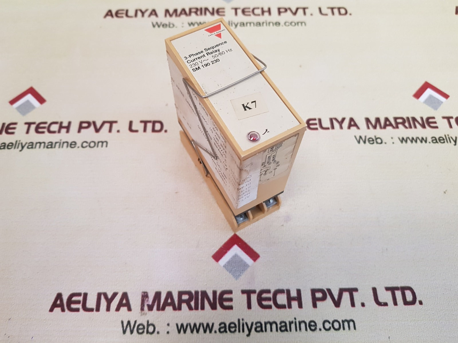 Carlo gavazzi sm 190 230 3-phase sequence current relay with base - Image 6