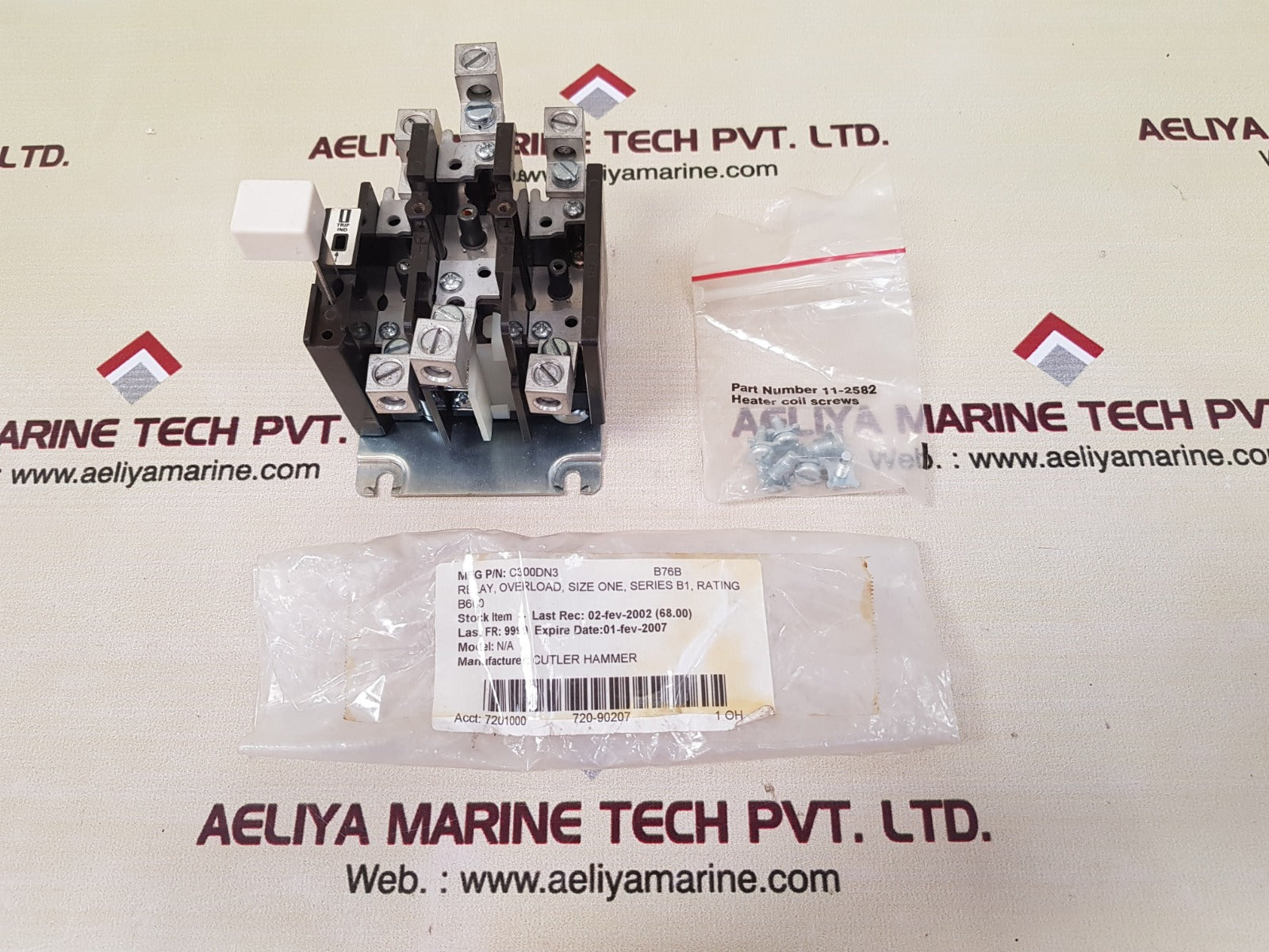 Cutler hammer c300dn3 overload relay