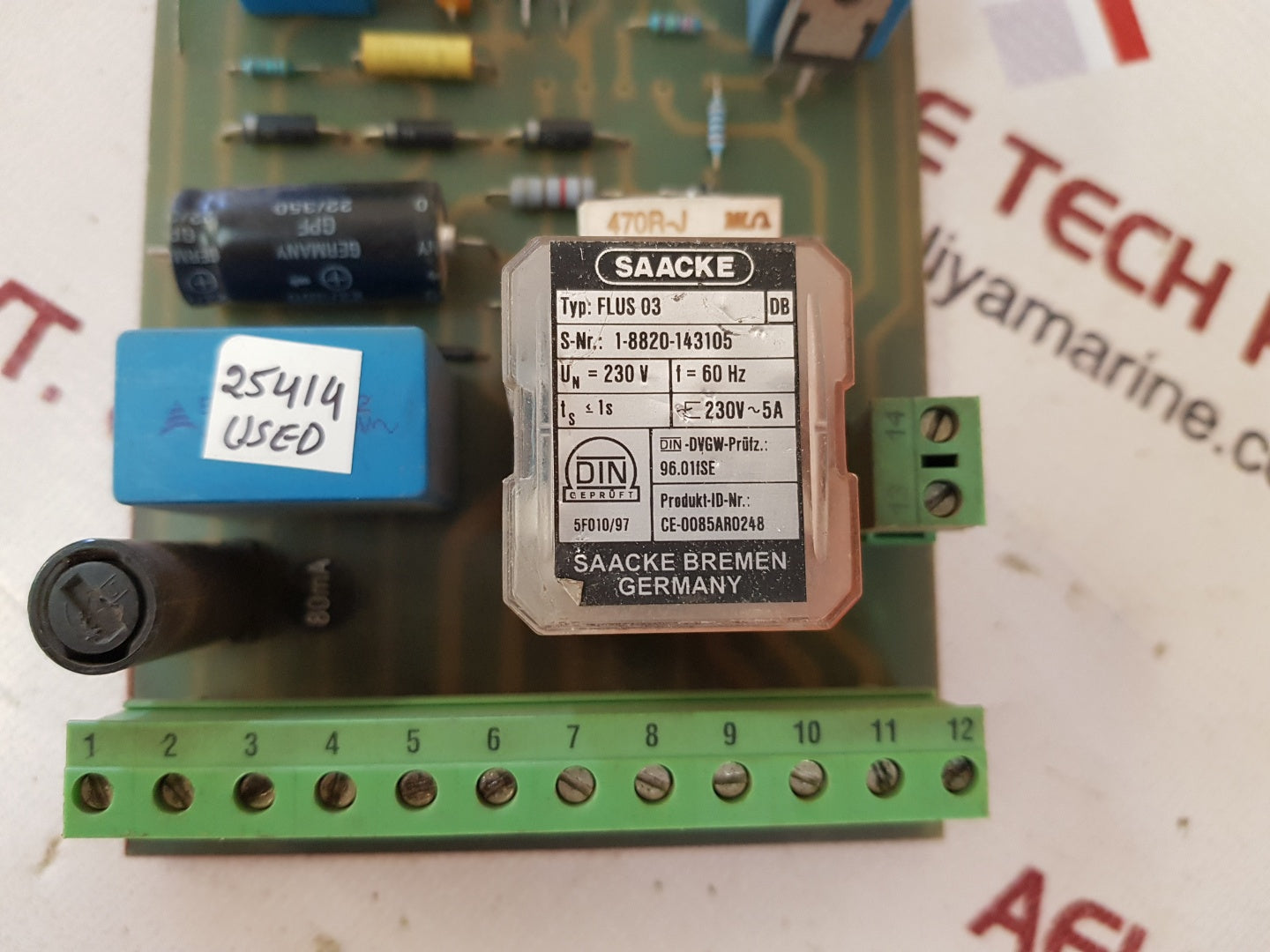 Saacke Flus 03 Pcb Card Ce-0085Ar0248 - Image 5