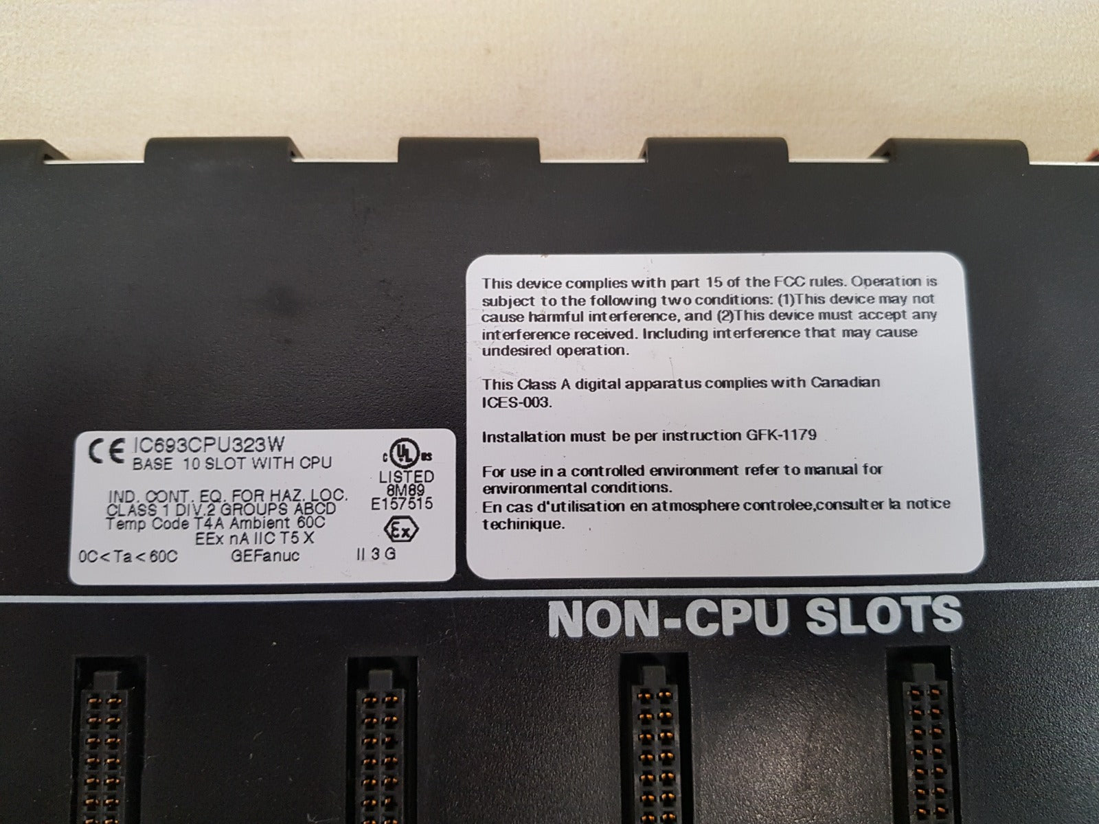 Ge fanuc ic693cpu323w Non cpu slot - Image 4