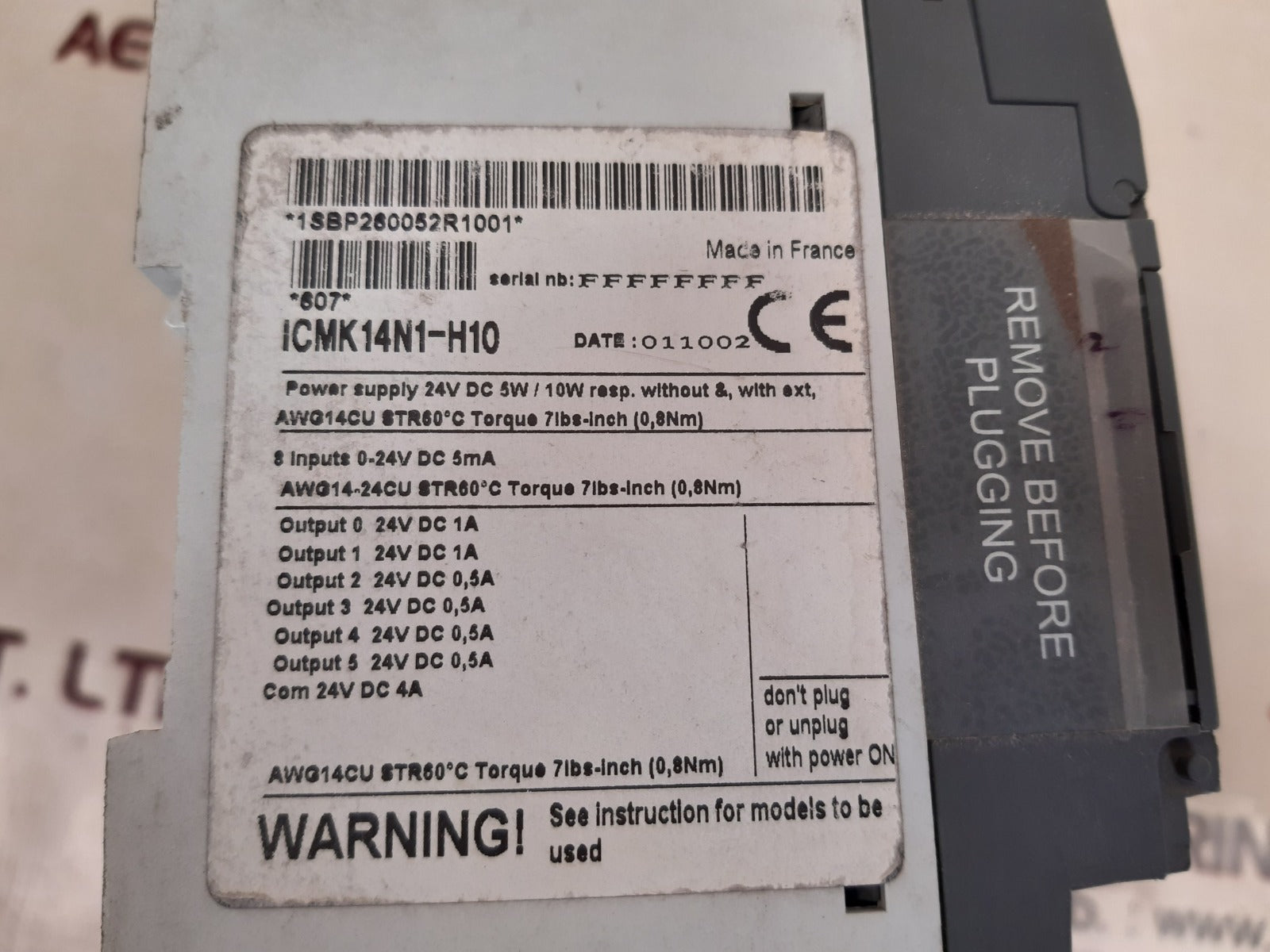 Abb Icmk14N1-h10 Advant Controller 31 1Sbp260052R1001 - Image 6