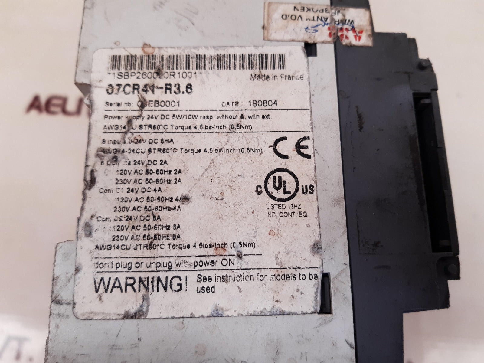 Abb 07cr41-r3.6 advant controller 31 basic unit 1sbp260020r1001 - Image 4