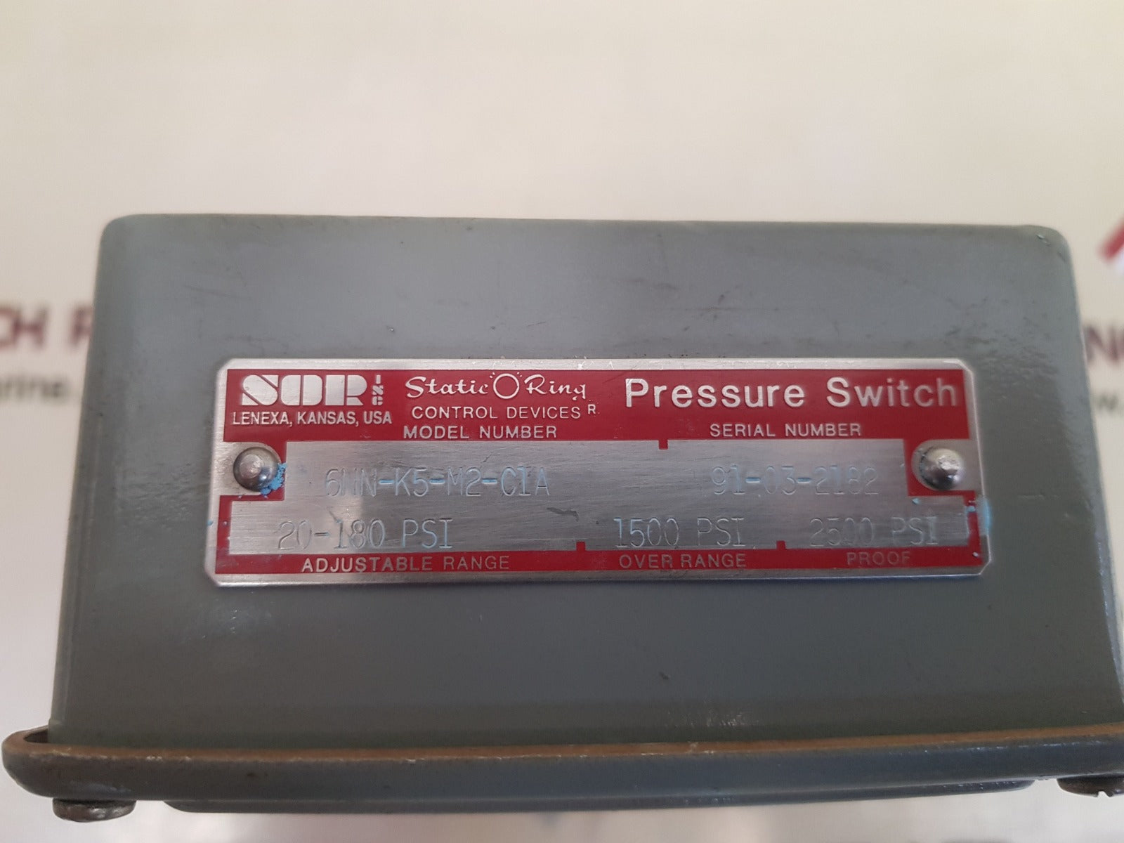 Sor 6nn-k5-m2-c1a pressure switch - Image 6