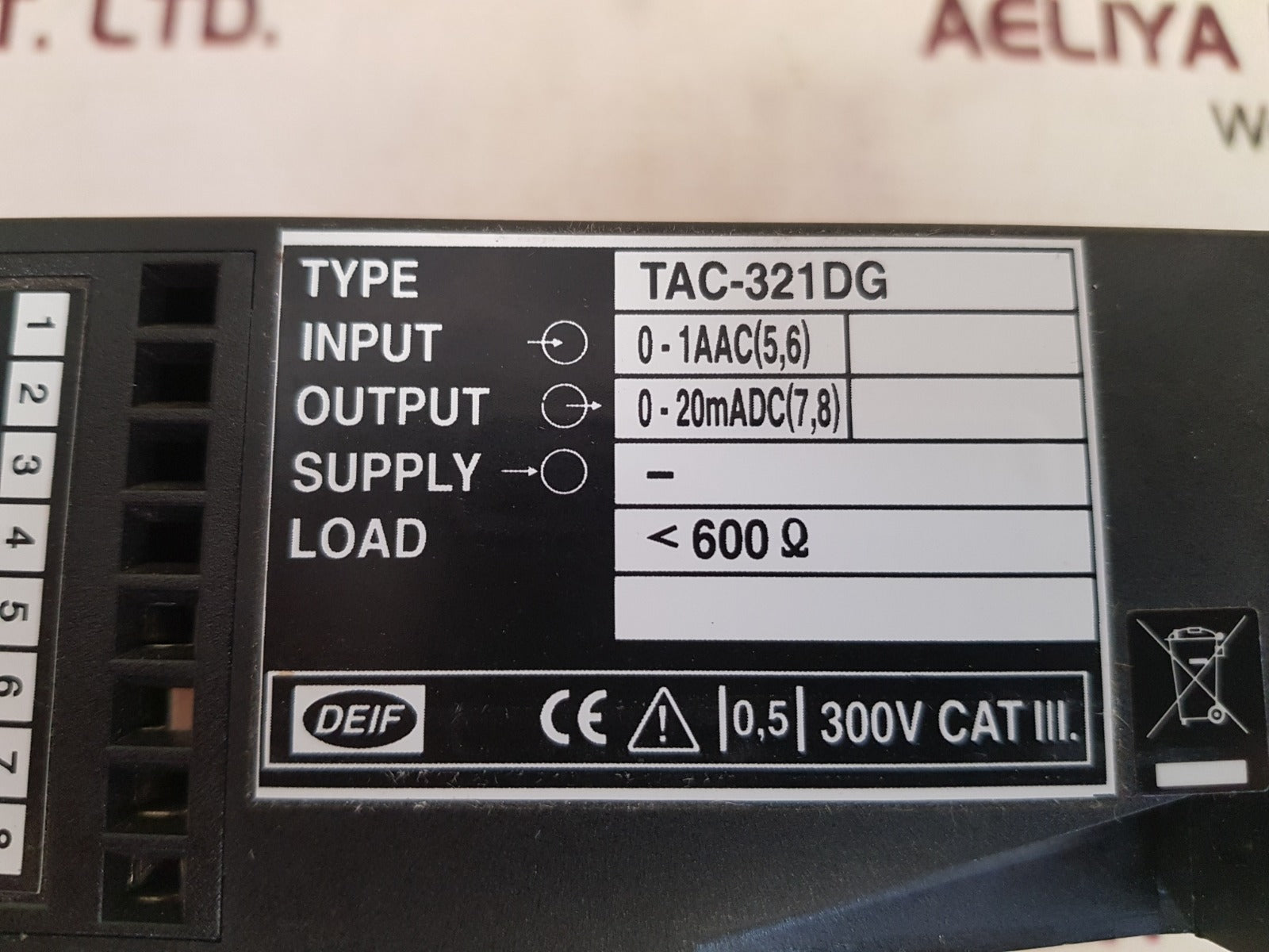 Deif Tac-321Dg Current Transducer 600 Ohm - Image 8