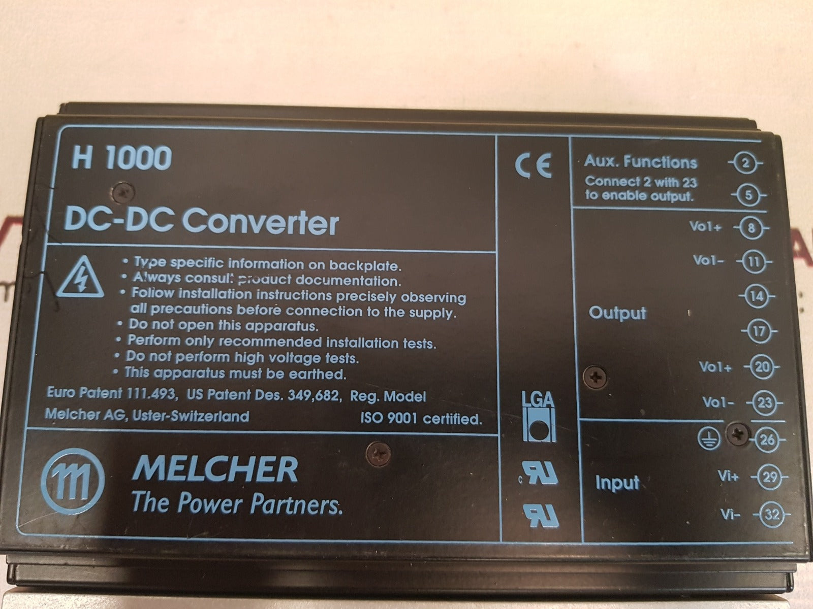 Melcher H 1000 24H 1901-2R Dc-dc Converter Ip40 - Image 4
