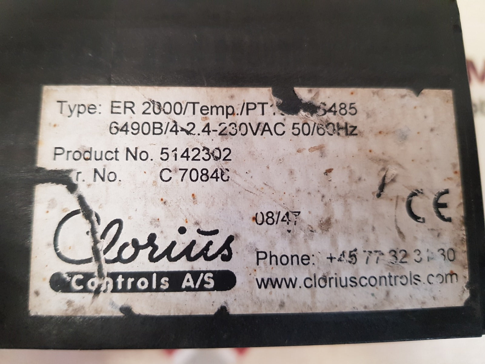 Clorius Er 2000 Temperature Controller 5142302 - Image 6
