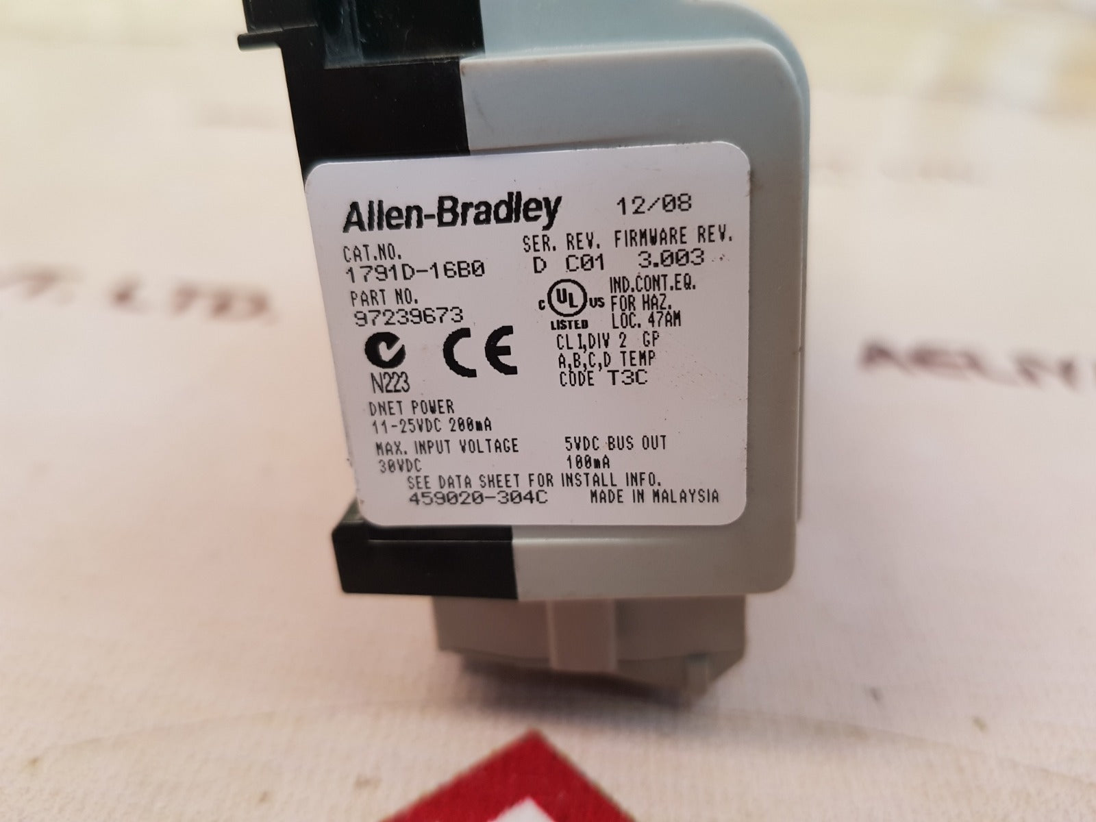 Allen-bradley 1791D-16B0 16 Inputs Compact Block I/O Devicenet - Image 7