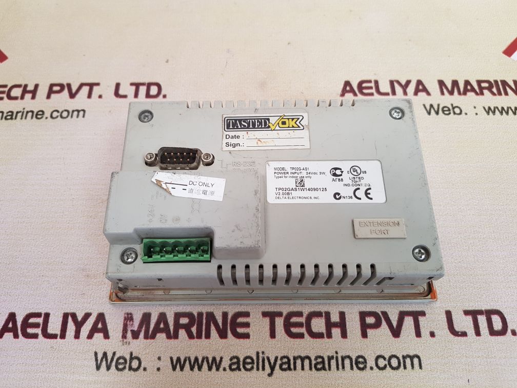 Delta Electronics Tp02G-as1 Operator Interface Lcd Display 24Vdc 3W - Image 2