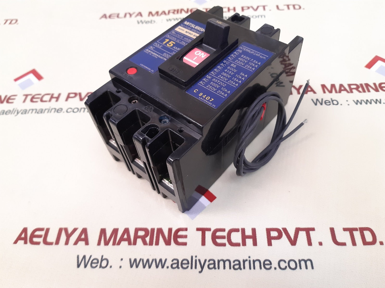 Mitsubishi Electric Nf60-sh 3P No Fuse Breaker 15Amp Ac600V - Image 7