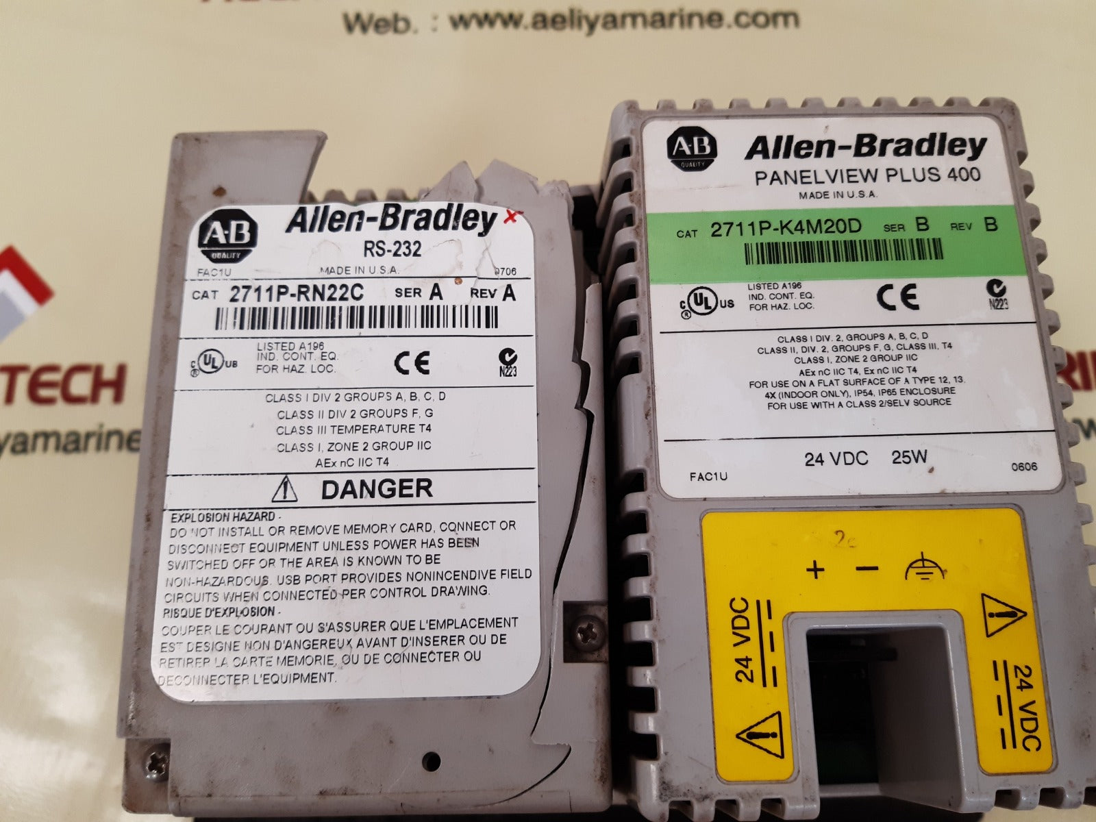 Allen-bradley 2711P-k4M20D,2711P-rn22C Interface Panel View Plus 400 24Vdc - Image 5