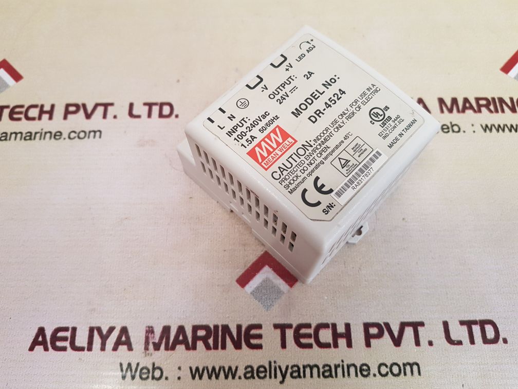 Mean Well Dr-4524 Power Supply 100-240Vac 1.5A 50/60Hz - Image 7