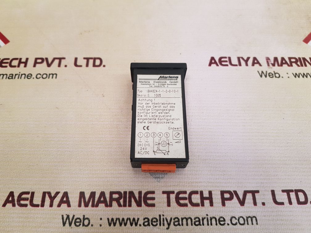 Martens Elektronik Ba4824-1-1-2-0-10-1 Panel Meter 24V Ac/Dc - Image 3