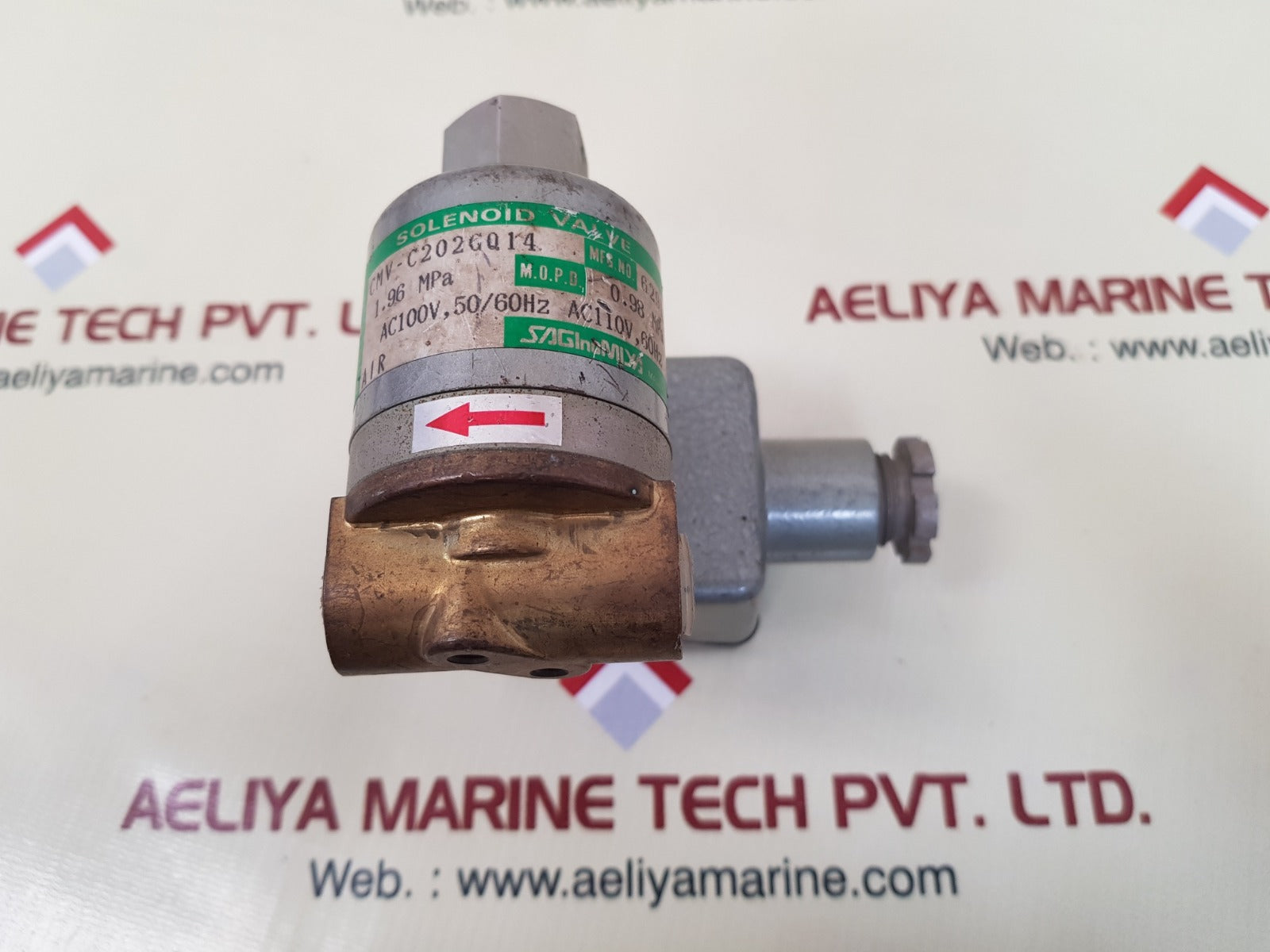 Saginomiya Cmv-c202Gq14 Solenoid Valve Ac100V 50/60Hz - Image 2