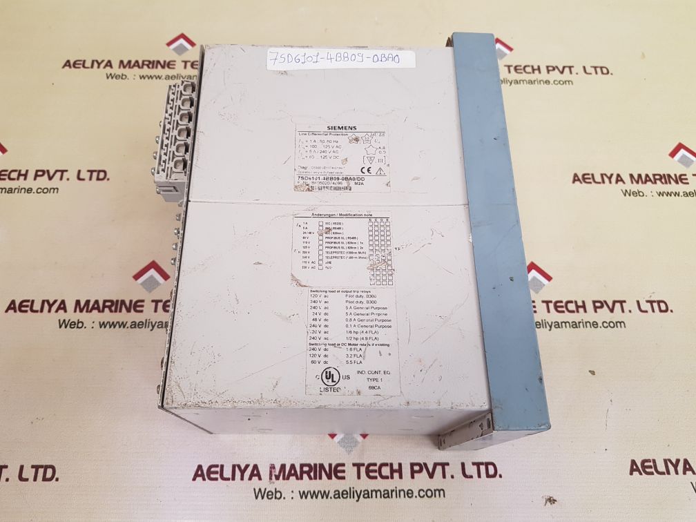 Siemens Siprotec 7Sd6101-4Bb09-0Ba0/Dd Line Differential Protection Relay - Image 2
