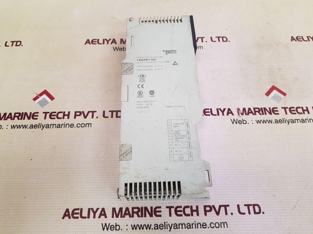Schneider modicon quantum 140cps11420 power supply pv: 03 rl: 02 - Image 2