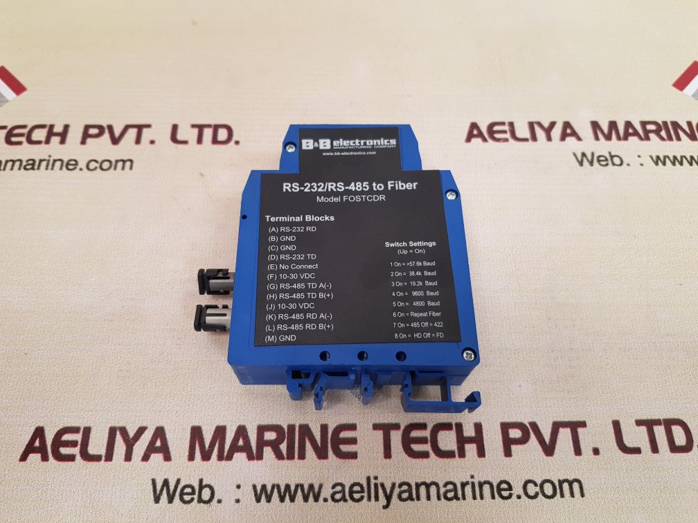 B&b electronics fostcdr rs-232/rs-485 to fiber optic converter - Image 3