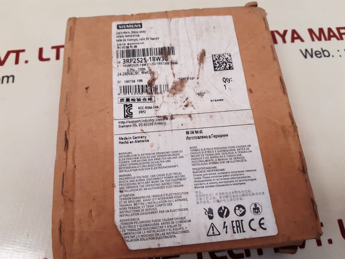 Siemens 3rp2525-1bw30 time relay - Image 2