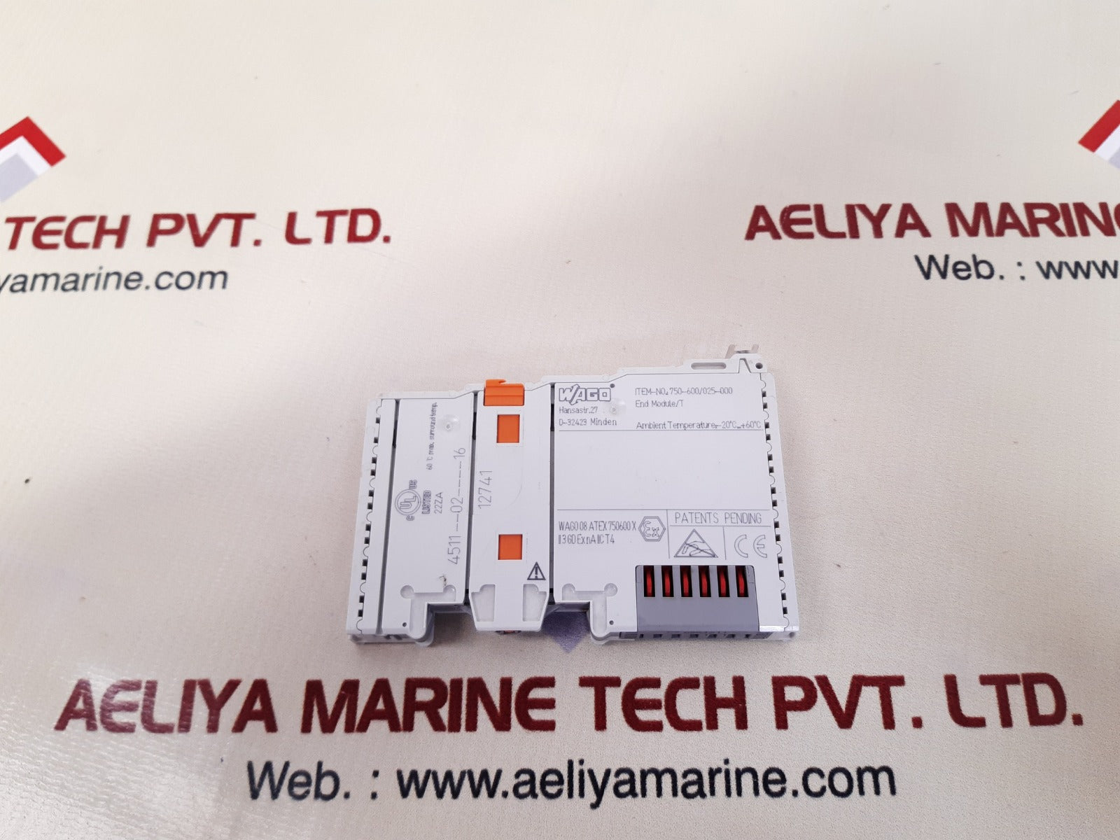 Wago 750-600/025-000 end module Used