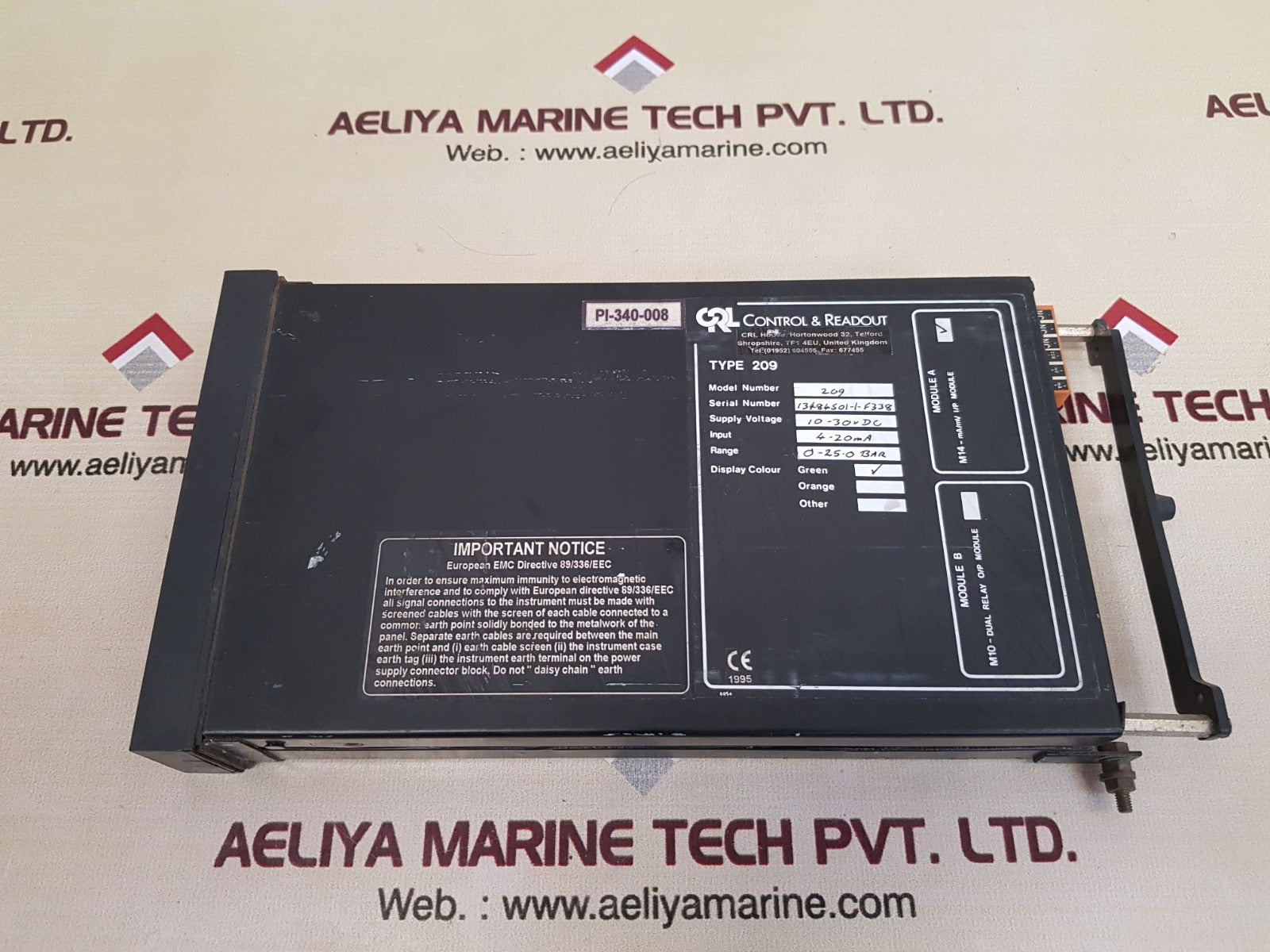 Control & Readout 209 Input Module 0-25.0 Bar - Image 3