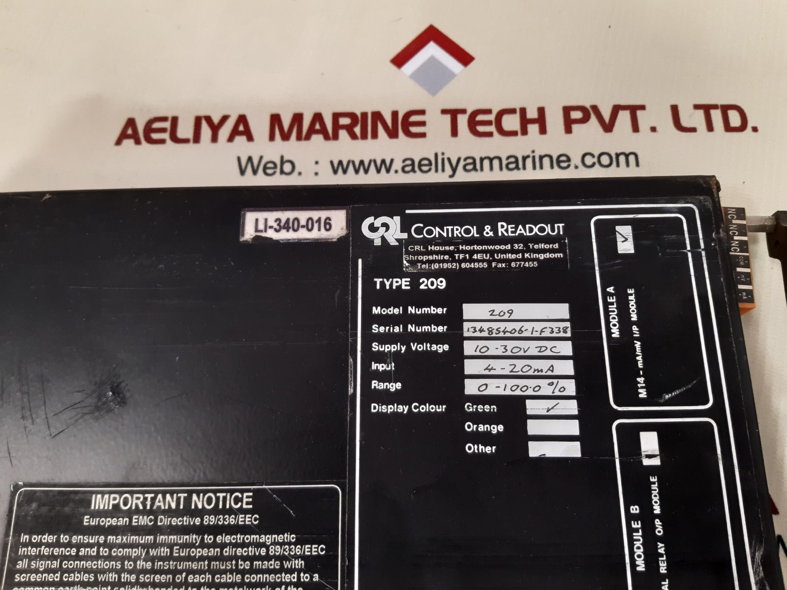 Control & Readout 209 Input Module 10-30V Dc - Image 3