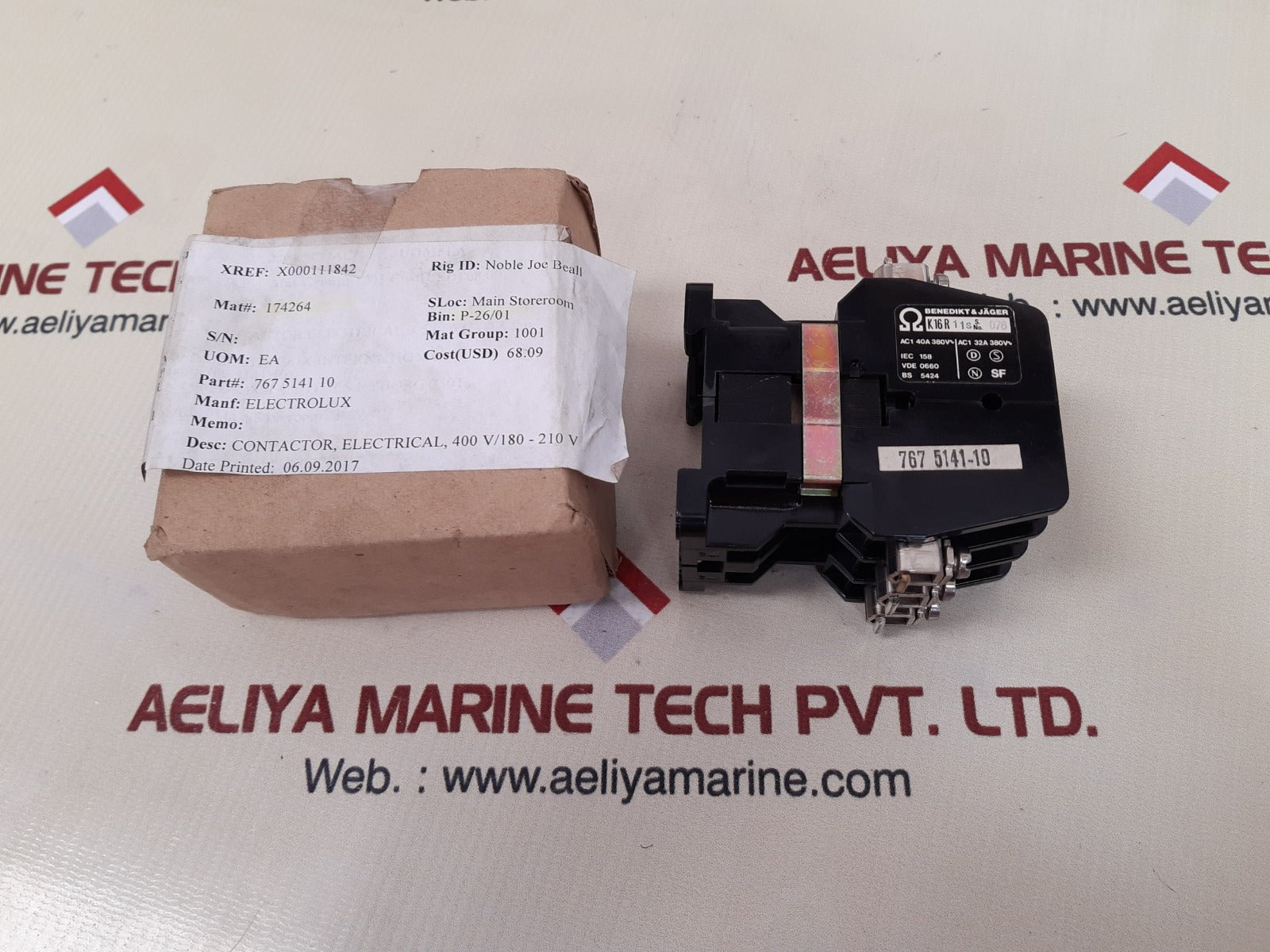 Benedikt & jager 767 5141-10 contactor