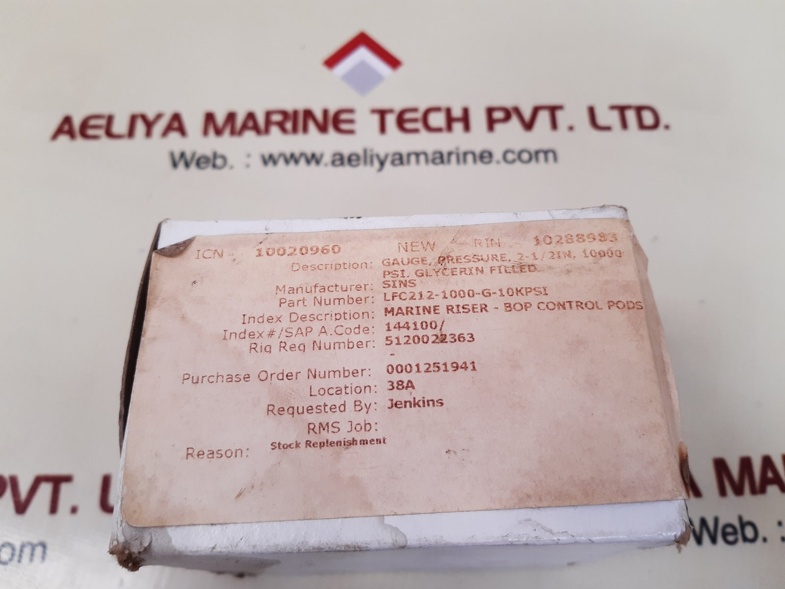 Span 2-0024-t pressure gauge 0 to 10000 psi - Image 3