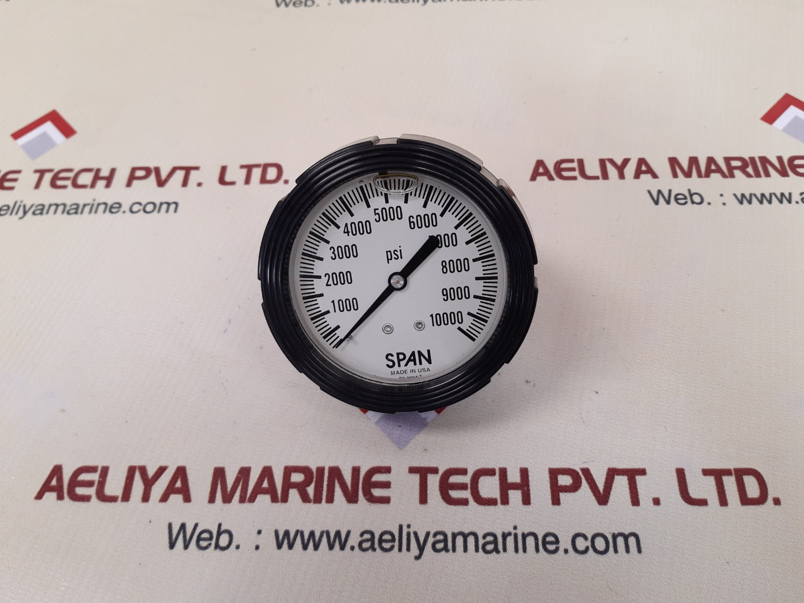 Span 2-0024-t pressure gauge 0 to 10000 psi - Image 2