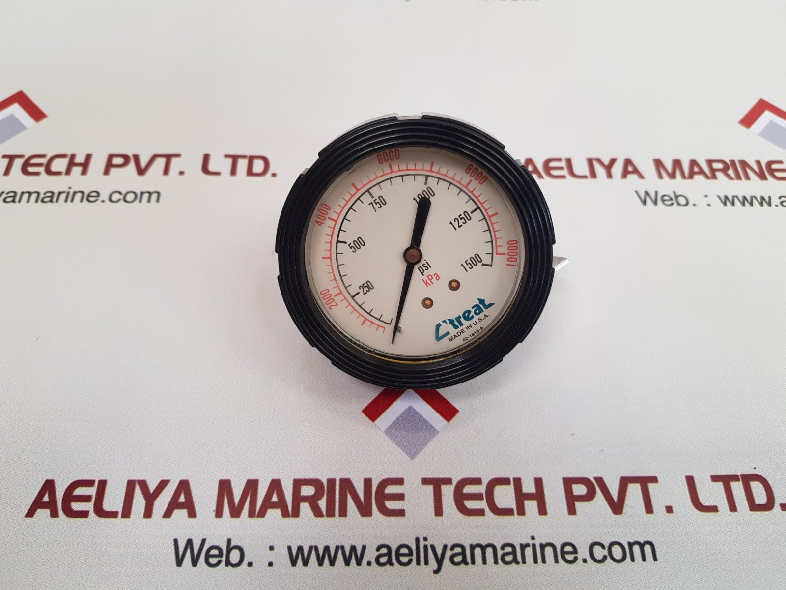 c?treat 02-1819-a panel gauge, 0-1500 psi - Image 4