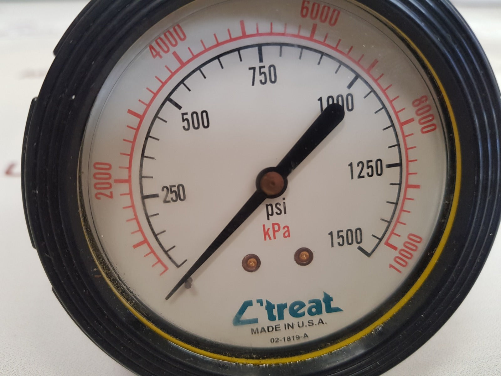 c?treat 02-1819-a panel gauge, 0-1500 psi - Image 7