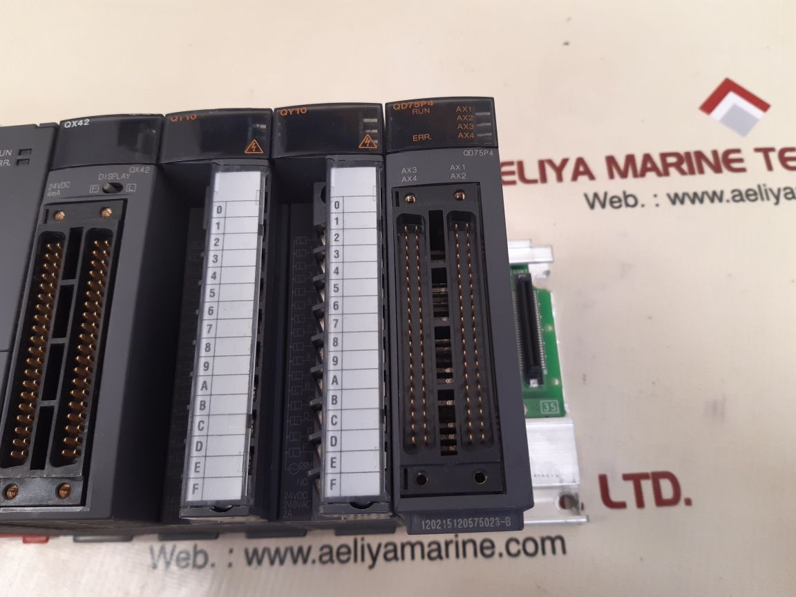 Mitsubishi Melsec Q61P,Q00Cpu,Qx42,Qy10,Qd75P4 Rack With Base Unit Q35B - Image 4