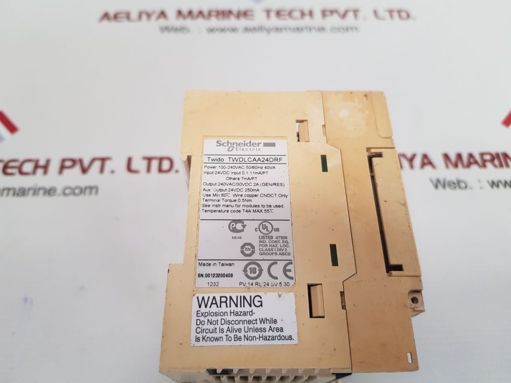 Schneider Electric Twido Twdlcaa24Drf Plc Module 100-240Vac 50/60Hz - Image 6