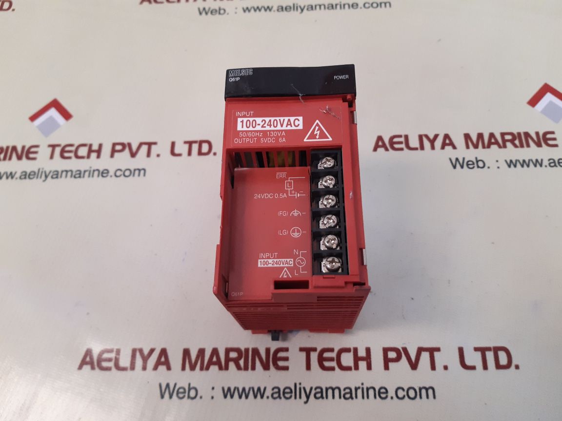 Mitsubishi Q61P Plc Q Series Power Supply 100-240 V Ac Input 5 V Dc 6 A Output