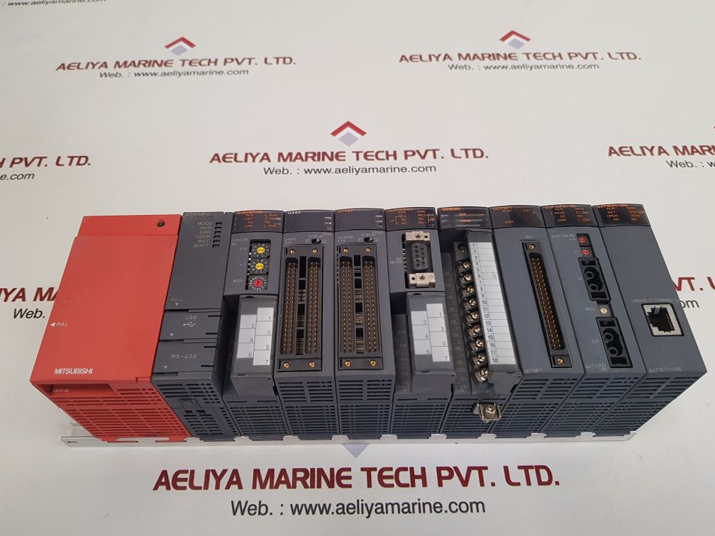 Mitsubishi Q61P-a2,Q06Hcpu,Qj61Bt11N,Qx42,Qy42P,Qj71C24N,Q68Dav, Module Rack