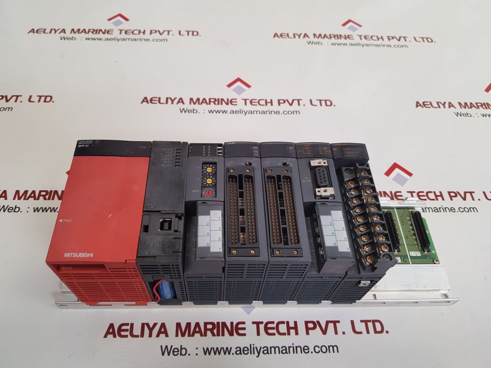 Mitsubishi Melsec Q61P-a2,Q06Hcpu,Qx42,Qy42P,Qj71C24,Q68Dav Module Unit