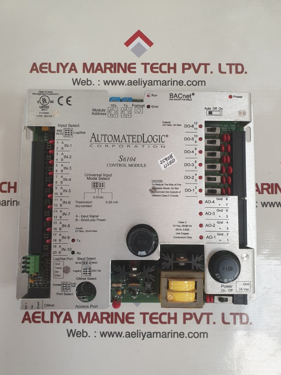 Automated logic s6104 bacnet control module 006104 - Image 5