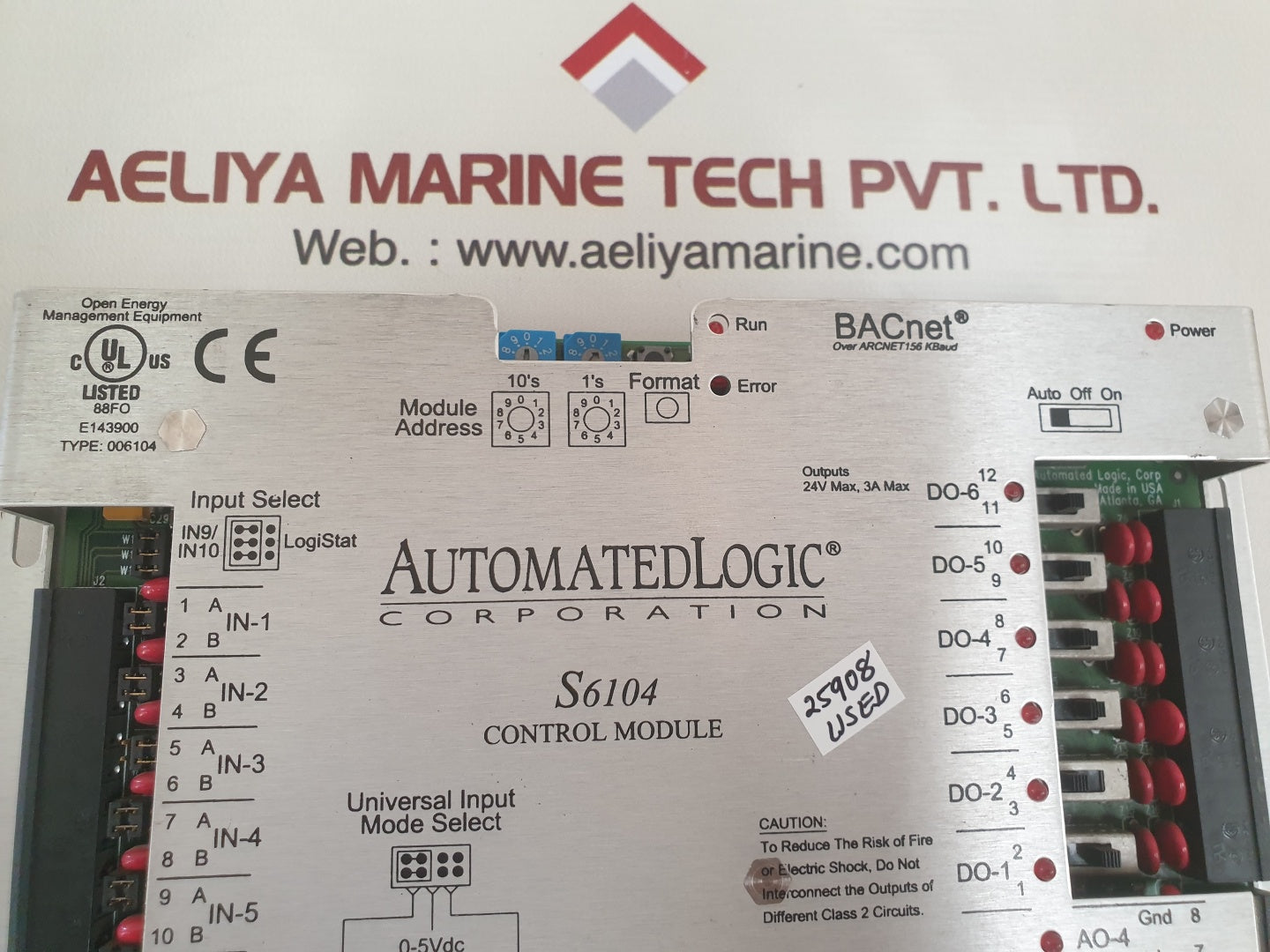 Automated logic s6104 bacnet control module 006104 - Image 6
