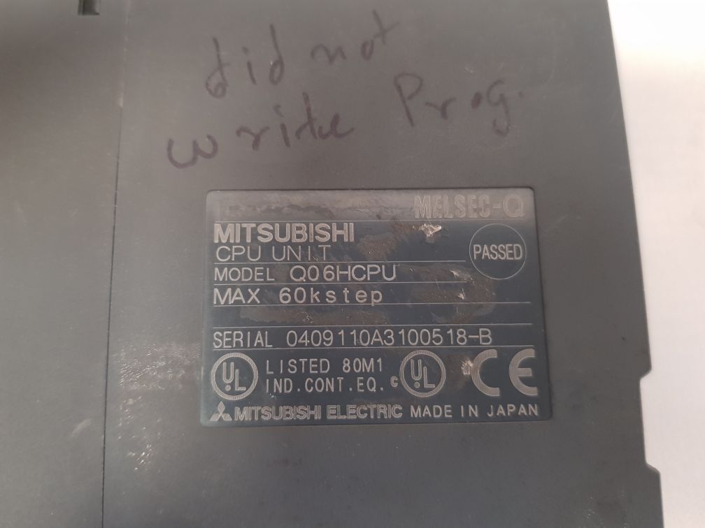 Mitsubishi electric melsec-q q06hcpu cpu unit - Image 7