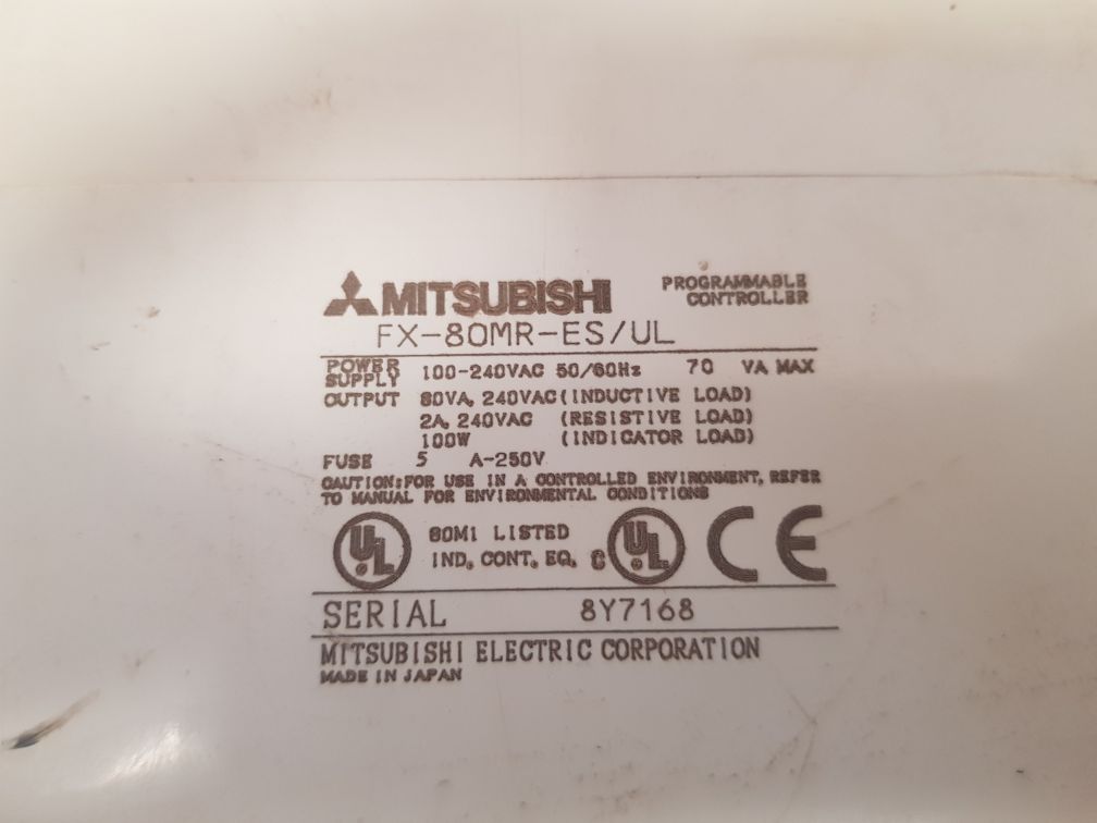Mitsubishi electric fx-80mr-es/ul programmable controller - Image 6
