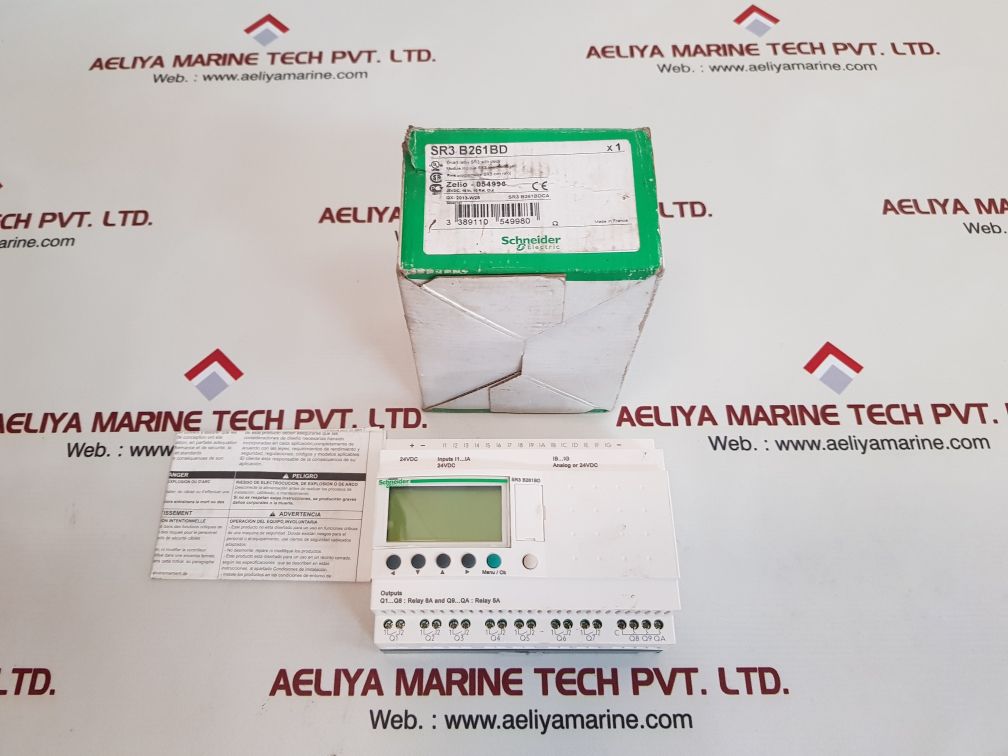 Schneider zelio sr3 b261bd logic controller module