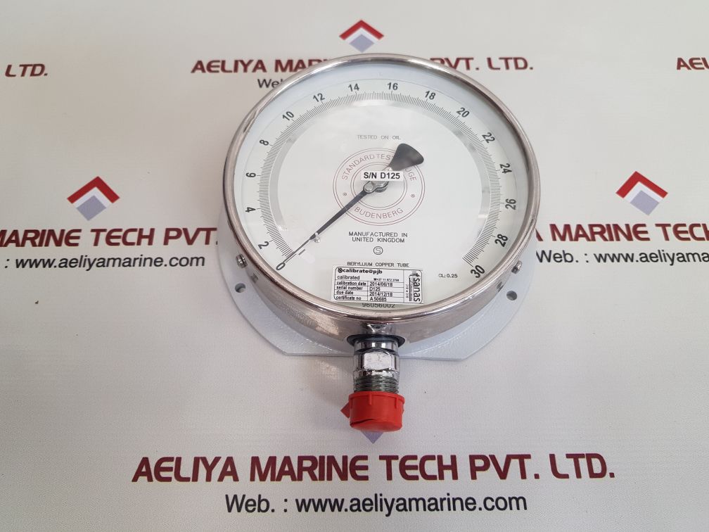 Budenberg 5214fgp standard test gauge 0-30 bar - Image 2
