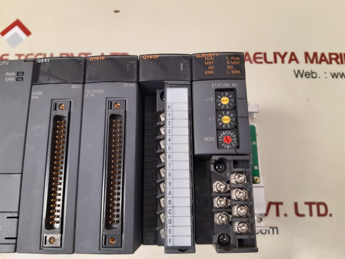 Mitsubishi melsec q61p-a2,q01cpu,qx41,qy41p,qy40p,qj61bt1 module rack - Image 8
