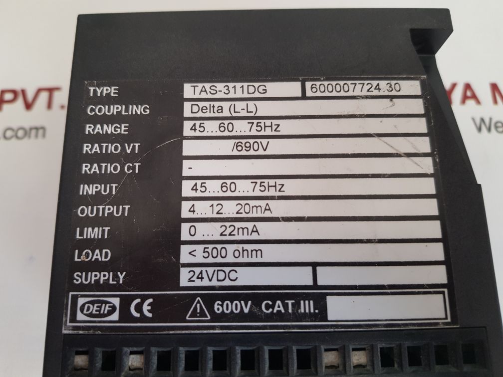 Deif tas-311dg control panel signal transmitter range: 45...60...75hz - Image 6