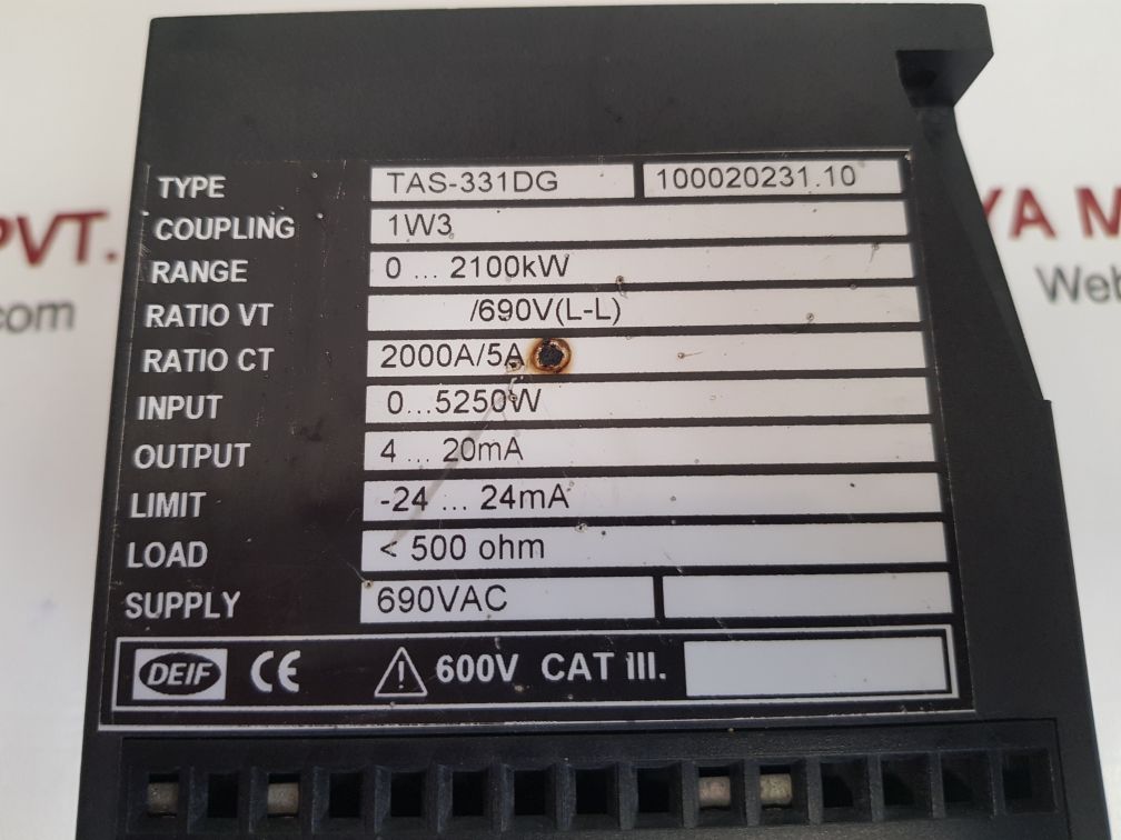 Deif tas-331dg power transducer 100020231.10 - Image 6