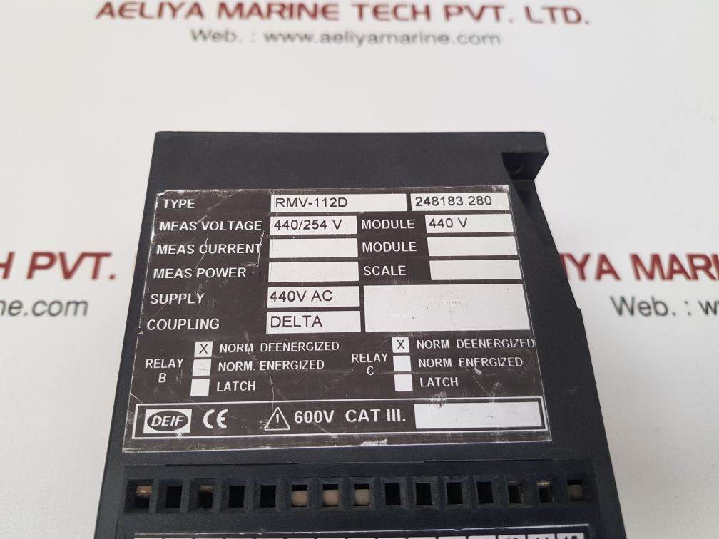 Deif rmv-112d protective voltage relay 248183.280 - Image 4