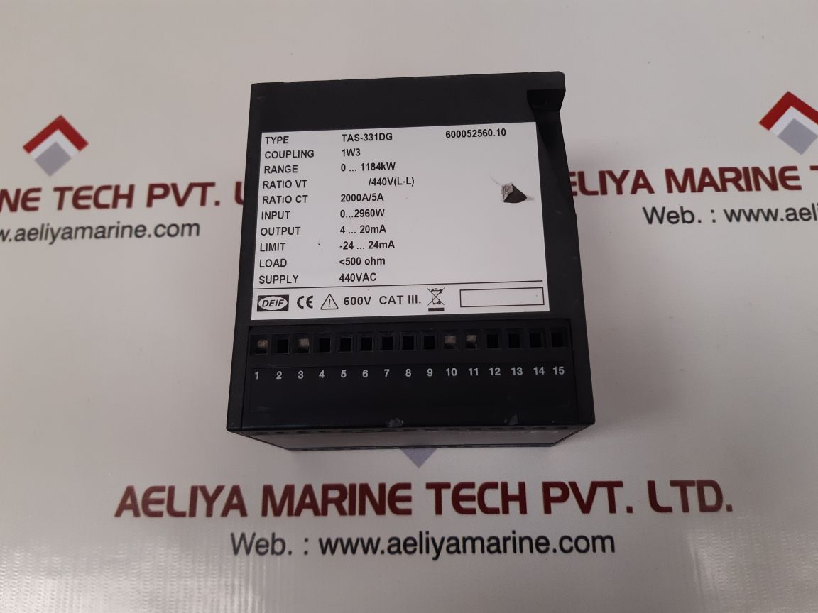 Deif tas-331dg power transducer 600052560.10 - Image 2