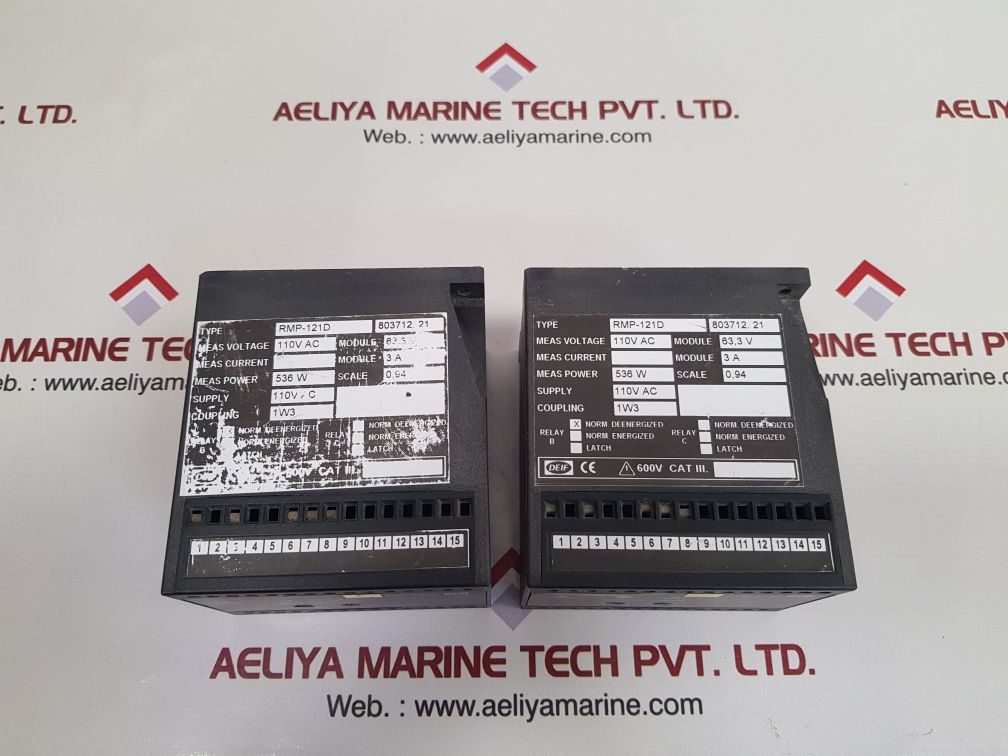 Deif Rmp-121D Protective Reverse Power Relay Scale:0,94 - Image 2