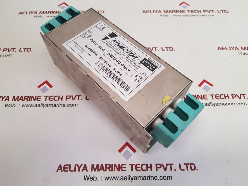 Finmotor fin1200.016.v line filter used - Image 6