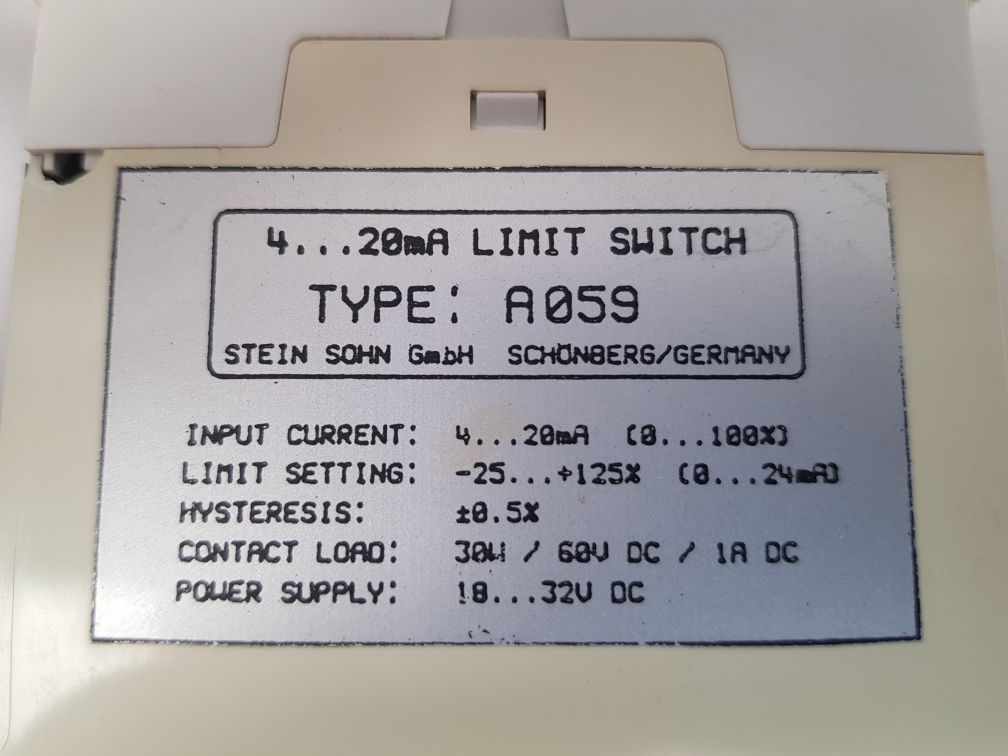 Stein sohn a059.1 limit switch 4-20ma - Image 9